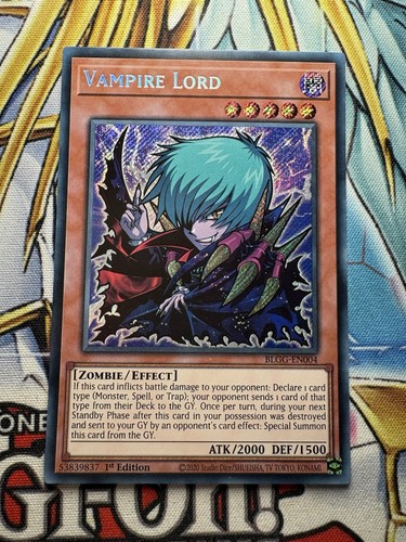 Yugioh vampire lord secret - yugioh!,