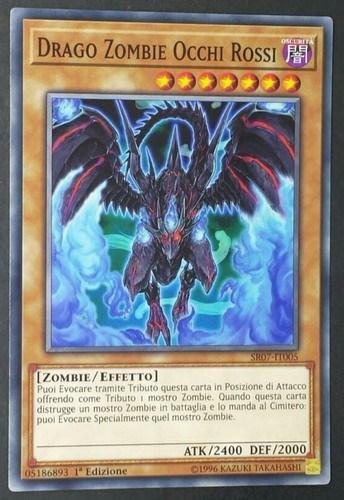 Drago zombie occhi rossi - drago,