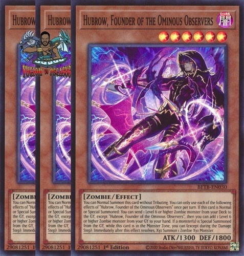 Yugioh hubrow fondatore - 3x,